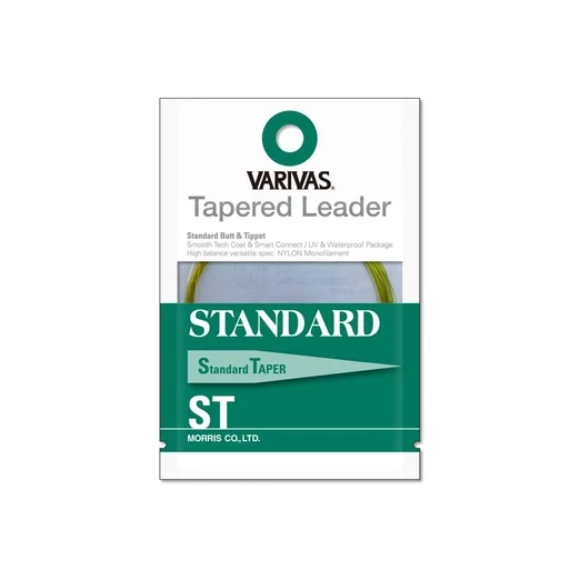 Varivas Tapered leader standard ST 6X 12ft 0,128mm-0,48mm, vékonyodó legyező előkezsinór