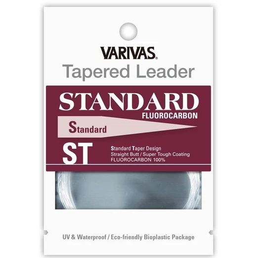 Varivas Tapered leader standard ST fluorocarbon 5X 9ft 0,16mm-0,50mm, vékonyodó legyező előkezsinór