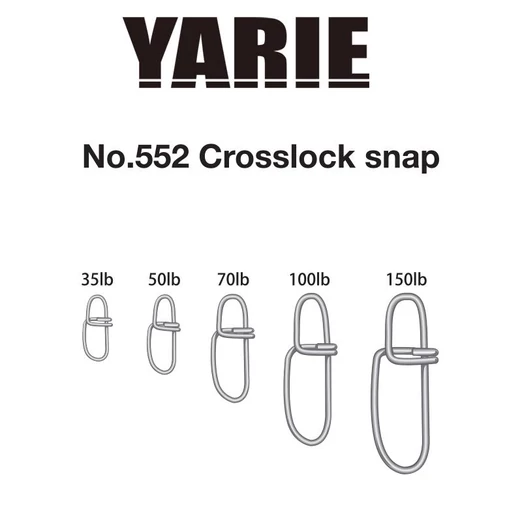 Yarie 552 Crosslock Snap 50LB kapocs