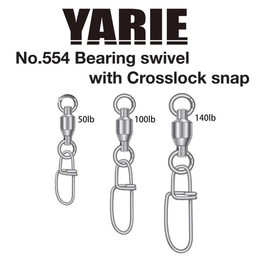 Yarie 554 Crosslock BEAring SWIVEL 50LB forgókapocs