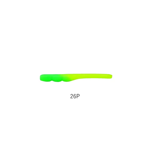 Yarie Ajibaku Worm 690 5,0cm 26P Green/Lemon plasztik csali