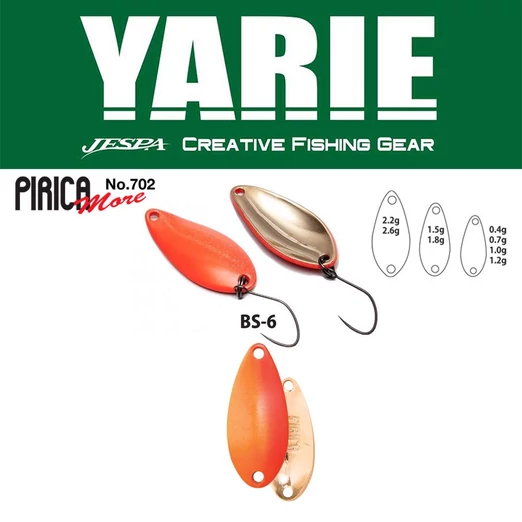 Yarie 702 Pirica More 1,5gr BS-6 Candy Orange kanál villantó