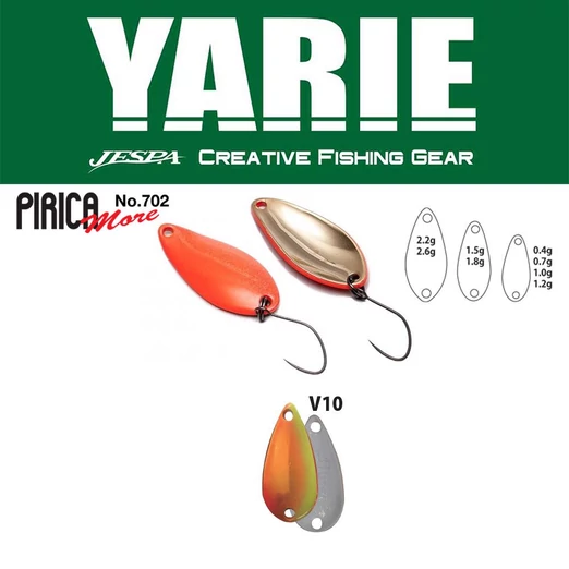 Yarie 702 Pirica More 1,5gr V10 Mix Orange kanál villantó