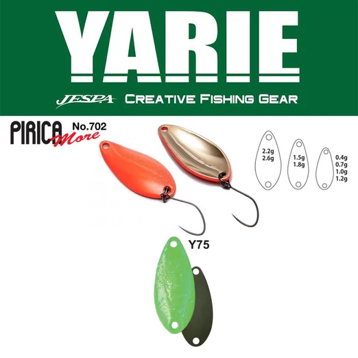 Yarie 702 Pirica More 1,5gr Y75 Green Hololumelume kanál villantó