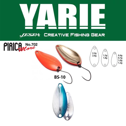 Yarie 702 Pirica More 1,8gr BS-10 Blue/Silver kanál villantó