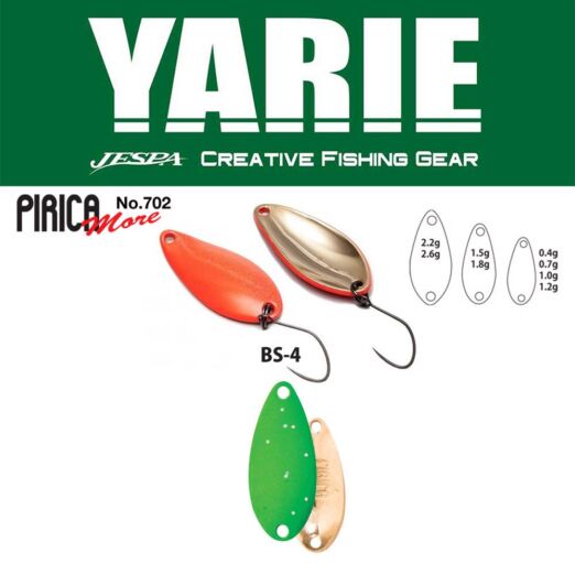 Yarie 702 Pirica More 1,8gr BS-4 Lime Glitter kanál villantó