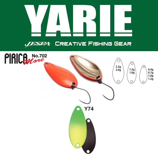 Yarie 702 Pirica More 1,8gr Y74 Green/Lemon kanál villantó