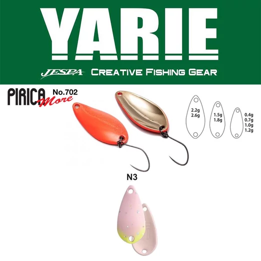 Yarie 702 Pirica More 2,2gr N3 Light Pink Glow kanál villantó