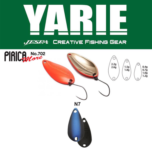 Yarie 702 Pirica More 2,2gr N7 Husky Eye kanál villantó
