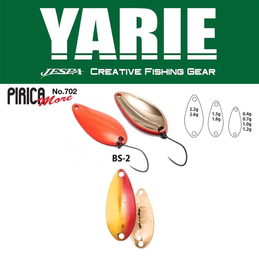 Yarie 702 Pirica More 2,6gr BS-2 Red/Gold kanál villantó