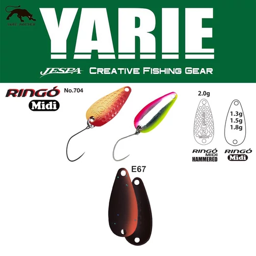 Yarie 704 Ringo Midi 1,8gr E67 Winner Brown kanál villantó