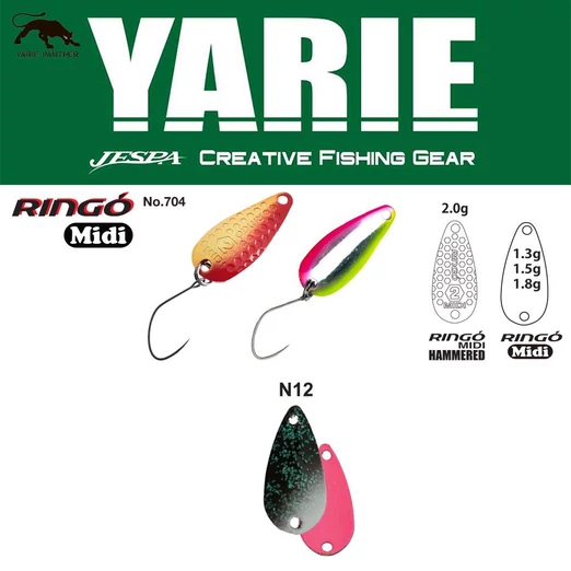 Yarie 704 Ringo Midi 1,8gr N12 Slash Pink kanál villantó