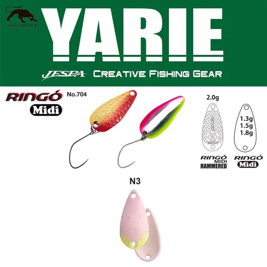 Yarie 704 Ringo Midi 1,8gr N3 Light Pink Glow kanál villantó