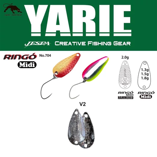 Yarie 704 Ringo Midi 1,8gr V2 Naive Silver kanál villantó