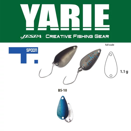 Yarie 706 T-Spoon 1,1gr BS10 Blue/Silver kanál villantó