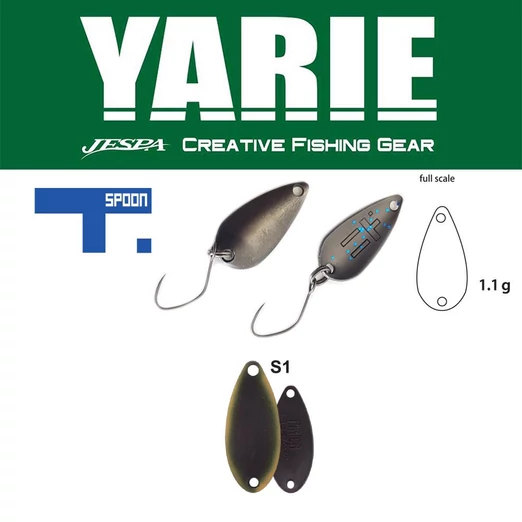 Yarie 706 T-Spoon 1,1gr S1 Dark Brown kanál villantó