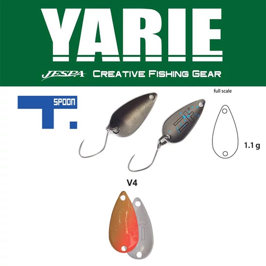 Yarie 706 T-Spoon 1,1gr V4 MG Ice kanál villantó