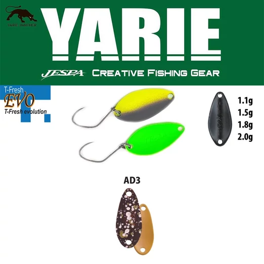 Yarie 710T T-Fresh Evo 1,1gr AD3 Saku Pellet kanál villantó