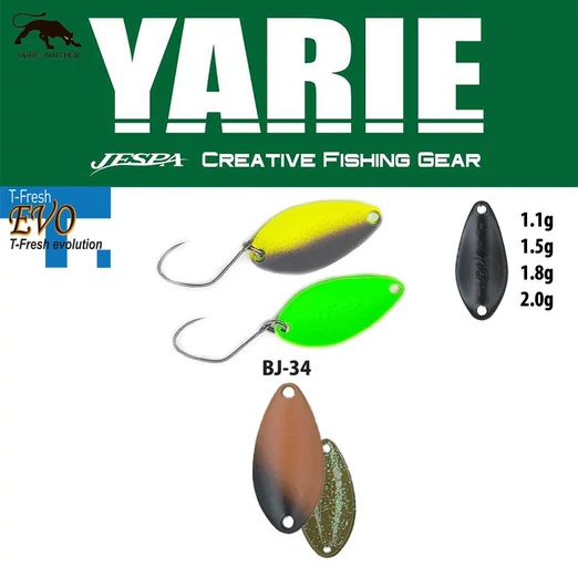 Yarie 710T T-Fresh Evo 1,5gr BJ-34 Bahun Uni kanál villantó