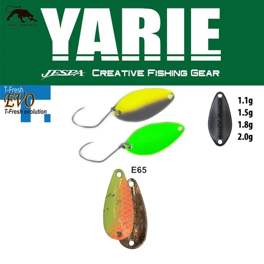 Yarie 710T T-Fresh Evo 1,5gr E65 Second Lemon kanál villantó