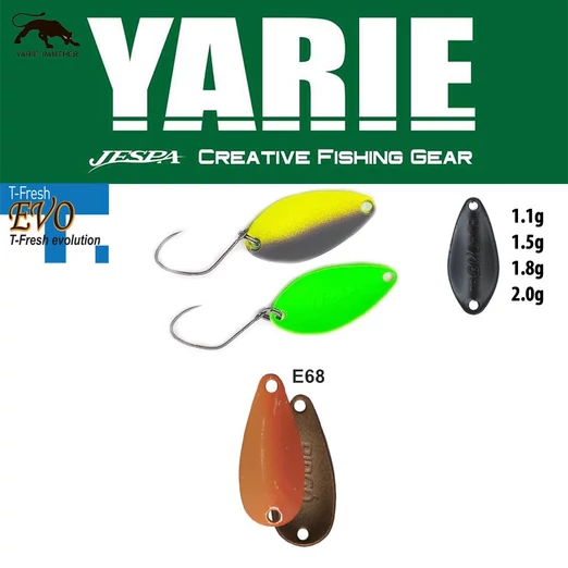 Yarie 710T T-Fresh Evo 1,5gr E68 Caramel Gold kanál villantó