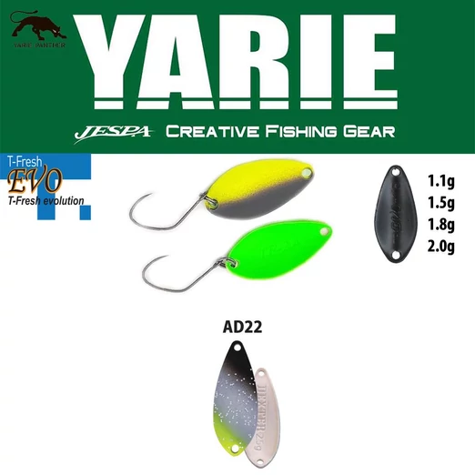 Yarie 710T T-Fresh Evo 2,0gr AD22 Saber Silver kanál villantó