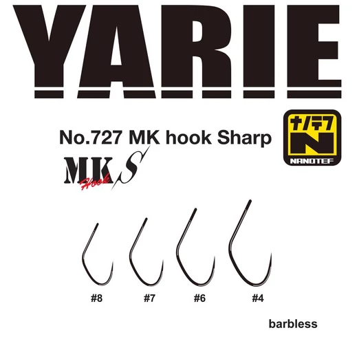 Yarie 727 MK Sharp #7 Barbless horog
