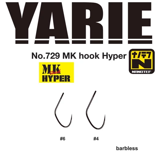 Yarie 729 MK Hyper #4 Barbless horog