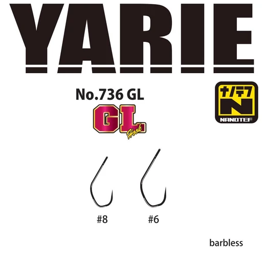 Yarie 736 GL Nanotef #6 Barbless horog