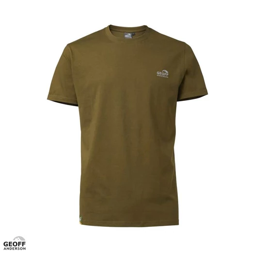 Geoff Anderson Organic Tee Green Logo XXL póló