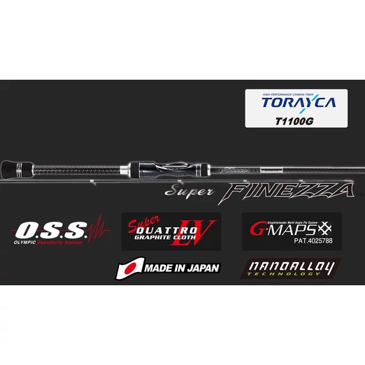 Graphiteleader Super Finezza GSFS-7112ML-T Fast 2.42m 1-15gr Medium Light pergető bot