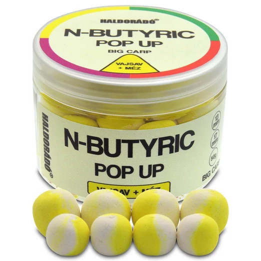 Haldorádó N-Butyric Pop Up Big Carp 13, 17 mm - Vajsav + Méz 50g