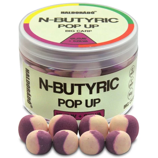 Haldorádó N-Butyric Pop Up Big Carp 13, 17 mm - Vajsav + Szilva 50g