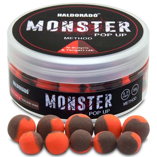 Haldorádó MONSTER Pop Up Method 9, 11 mm - Vajsav & Tengeri rák 30g