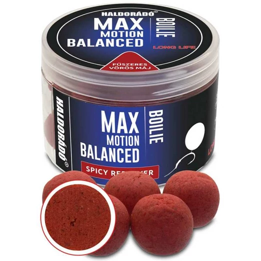 Haldorádó MAX MOTION Boilie Balanced 20 mm - Fűszeres Vörös Máj 70g