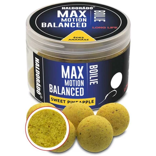 Haldorádó MAX MOTION Boilie Balanced 20 mm - Édes Ananász 70g