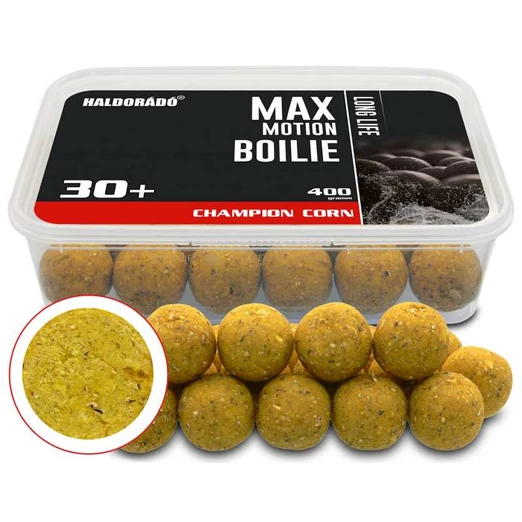 Haldorádó MAX MOTION Boilie Long Life 30+ mm - Champion Corn 400g