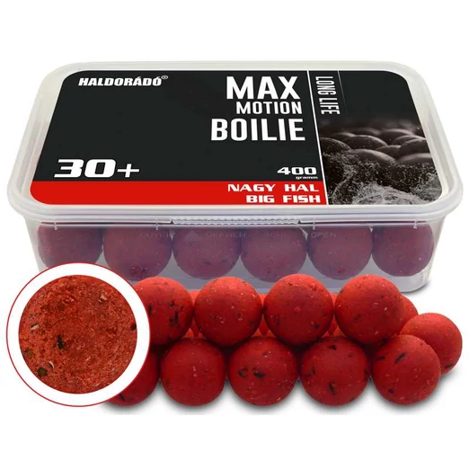 Haldorádó MAX MOTION Boilie Long Life 30+ mm - Nagy Hal 400g