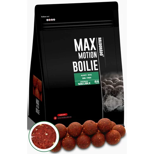 Haldorádó MAX MOTION Boilie Premium Soluble 24 mm - Nagy Hal 800g