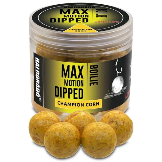 Haldorádó MAX MOTION Boilie Dipped 20 mm - Champion Corn 80g