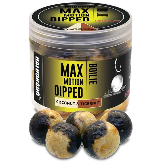 Haldorádó MAX MOTION Boilie Dipped 20 mm - Kókusz & Tigrismogyoró 80g