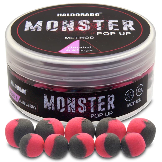Haldorádó MONSTER Pop Up Method 9, 11 mm - Tintahal & Áfonya 30g