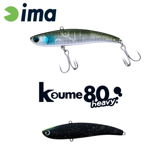 Ima Koume Vibration 80 Heavy 80mm 20g 119 Matt Night Black wobbler