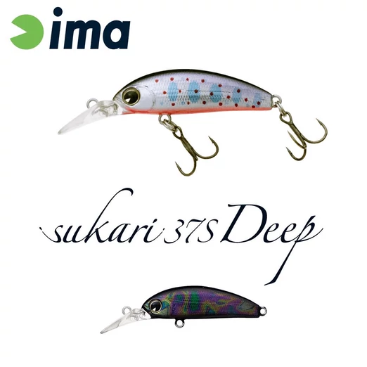 Ima Sukari 37S Deep 37mm 3g 013 Titanium Black wobbler