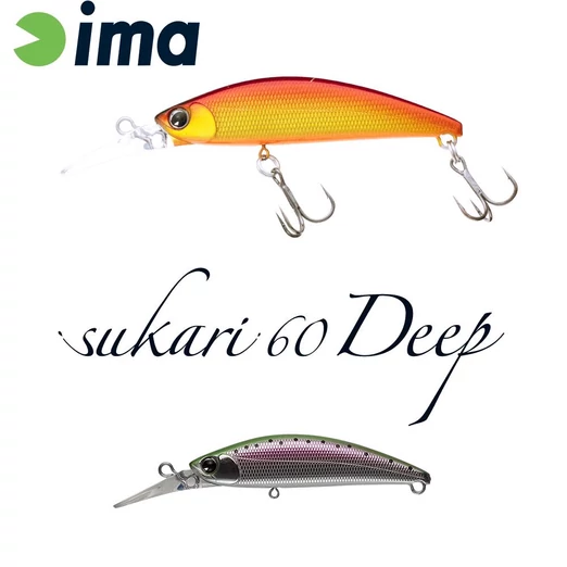 Ima Sukari 60 Deep 60mm 8g 017 Rainbow Trout wobbler