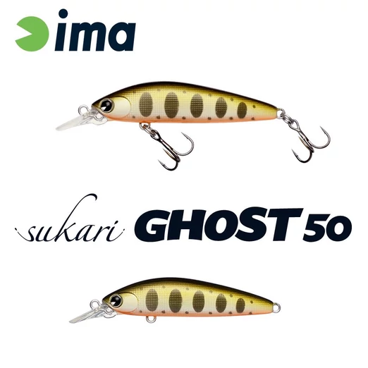 Ima Sukari Ghost 50SU 50mm 3.2g 010 Pearl Yamame Trout wobbler