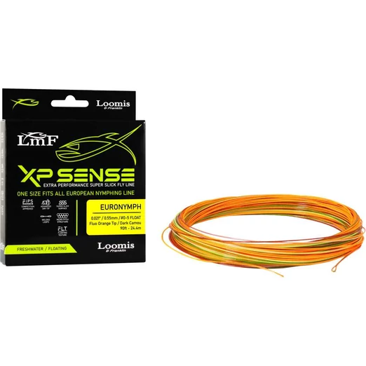 Loomis & Franklin XP Sense Fly Line Euro Nymph #0-#5 23,4+1m floating dark camou, legyező zsinór