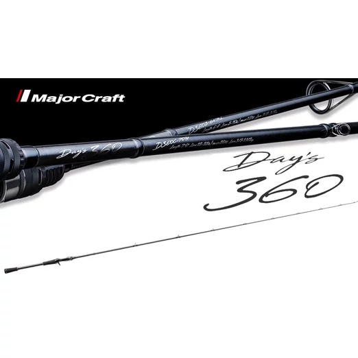 Major Craft Day's 360 D360C-66M Baitcast R-Fast 1,98 7-28g (1/4-1oz), casting pergető horgászbot