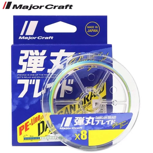 Major Craft Dangan Braid X8 150m #0.6 14lb Multicolor fonott zsinór