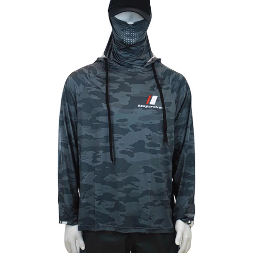 Major Craft Sun Protection Hoodie UV-álló kapucnis felső L Dark Gray